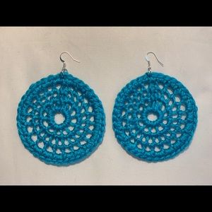 Crocheted Hoop Earrings